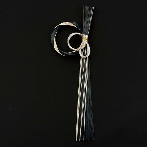 水引 #20 金黒 L50×W18cm 夢眩水引飾り XJ001409-020 水引 #20 金黒 L50×W18cm 夢眩水引飾り XJ001409-020