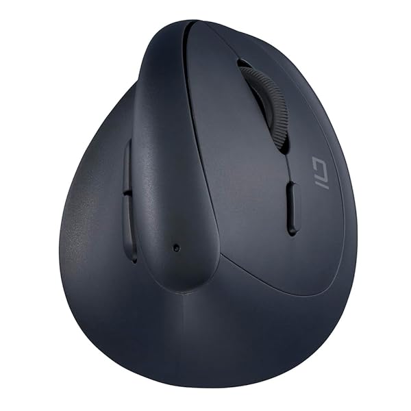 Digio2 ミニ エルゴノミクス Bluetooth マウス 静音 5ボタン BlueLED ブラック Z4517