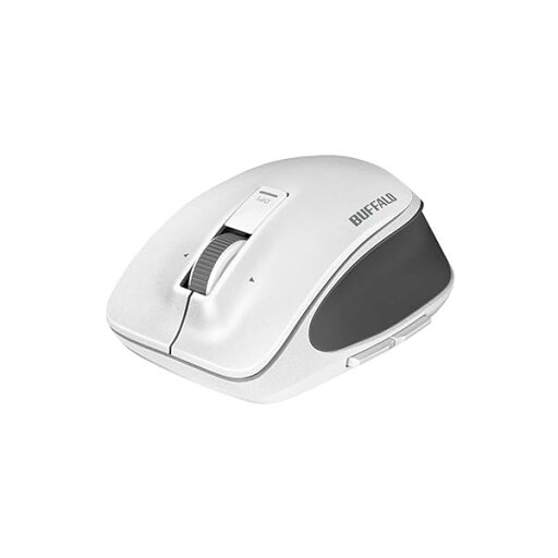 BUFFALO 無線(2.4GHz) BlueLED プレミアムフィットマウス 静音 5ボタン Mサイズ ホワイト BSMBW505MWH BUFFALO 無線(2.4GHz) BlueLED プレミアムフィットマウス 静音 5ボタン Mサイズ ホワイト BSMBW505MWH