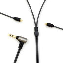 01 black line 3.5(3極)-MMCX(L/R) イヤホンケーブル 2023モデル 1.2m iect_01_ub3mr_b_120