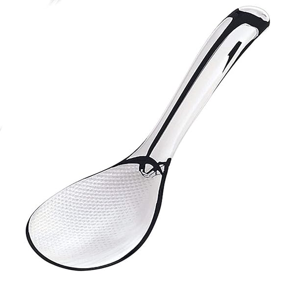 TKG しゃもじ 24cm 材質:TPX(耐熱180度) 表面Wエンボス加工 先端1mmの極薄設計 先端を浮かせておけて便..