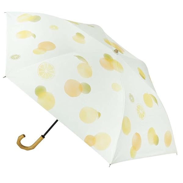 wacco 2段折傘 ゆず 親骨50cm 【JK-151】