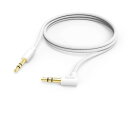 ドイツ Aux Cable, 3.5 mm Jack - 3.5 mm Jack, 90° Angled Plug, 1.0 m, white