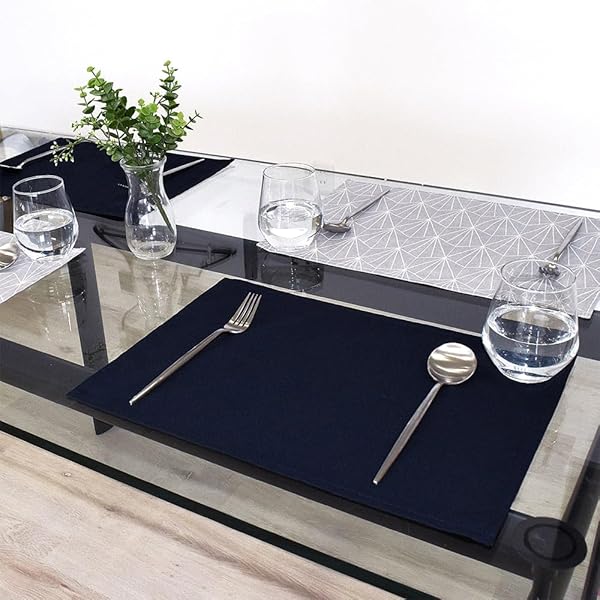 スタイルデコール(STYLE Decor) ランチョンマット 綿100% 2枚セット 洗える 布製 30×44cm スタンダード..