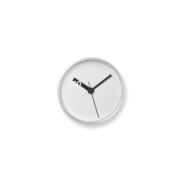 レムノス 掛け時計 掛け置き兼用 アナログ エクストラノーマル クロック 白 アルミニウム Extra Normal Clock RM24-07 WH Lemnos