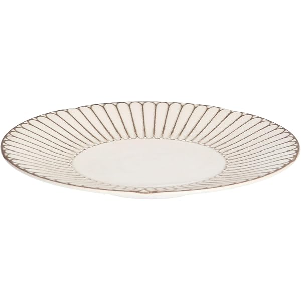 美濃焼 皿 取り皿 プレート 約17cm 食洗機対応 レンジ対応 光彩粉引 日本製 133-60411