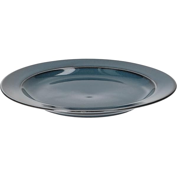 美濃焼 皿 プレート ケーキ皿 約20cm 食洗機対応 レンジ対応 インディゴブルー 日本製 132-5020