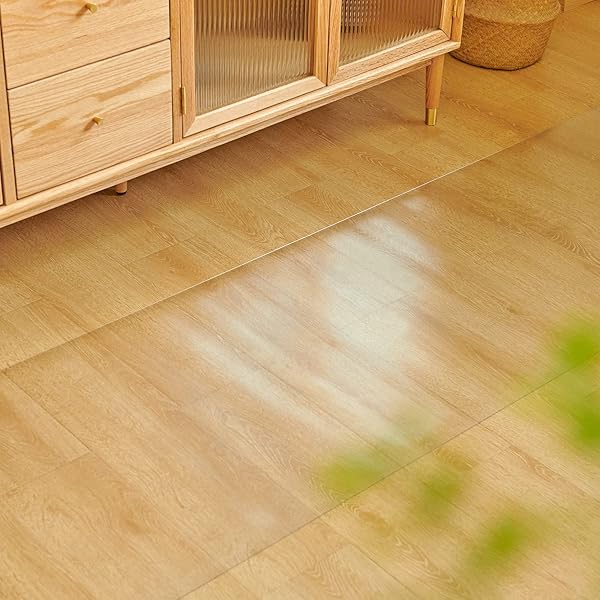 キッチンマット クリア 厚さ1.5mm PVCマット 耐久性よい 透明 床保護マット キズ防止 汚れ防止 無色 撥水 エンボス加工 カットできる お手入れ簡単 床暖房対応 滑り止め 台所マット(60X240cm)ブランド色透明モデルRKS-...