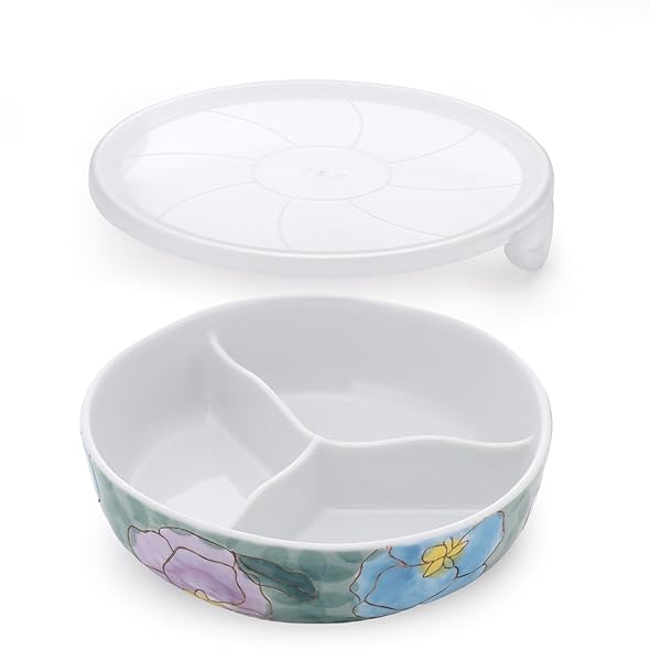 有田焼 彩花ノンラップ三品盛鉢（1個）