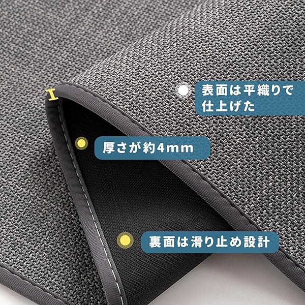 お風呂滑り止めマット 浴室足ふきマット 平織りラグマット 洗える 吸水 速乾 床マ...