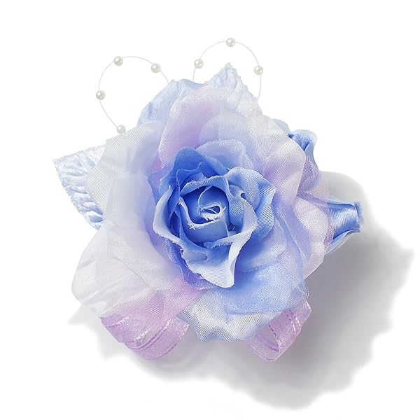 [クレインズコレクション] ローズ一輪コサージュ ブローチ 2WAY ピン クリップ フォーマル シ