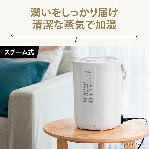 加湿器 スチーム式 3.0L ホワイト EE-RS50-WA