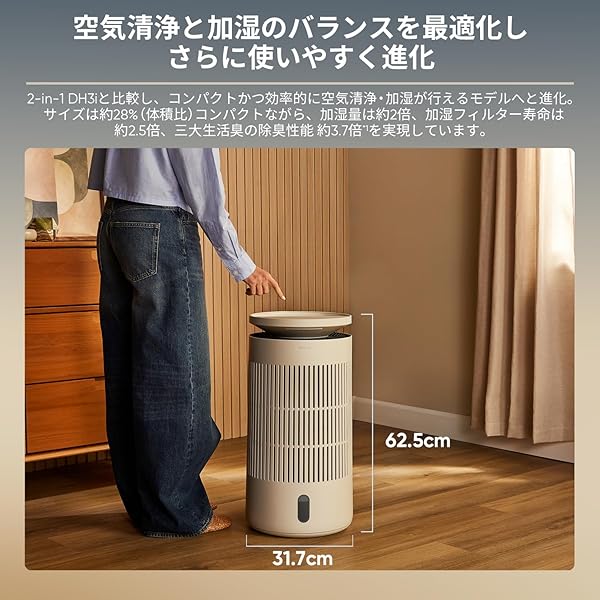ブルーエア 加湿 空気清浄機 2-in-1 P...の紹介画像2