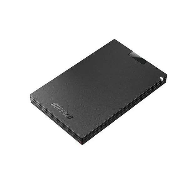 Rakuten - BUFFALO USB3.2(Gen1) Type-A MiniStation SSD SSD-PG1.0U3-BC [ブラック]