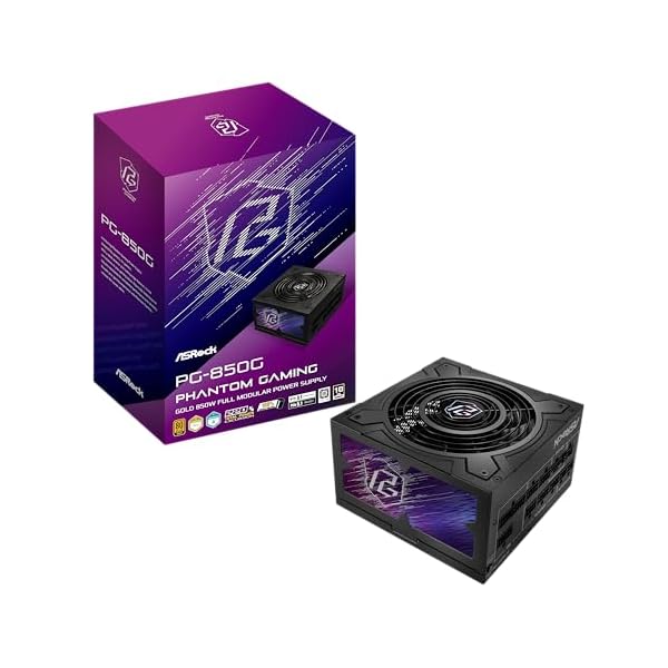Phantom Gaming 次世代GPU対応 PC電源ユニット 850W PCIe5.1対応 80PLUS GOLD ATX 3.1 フルモジュラー 12V-2x6