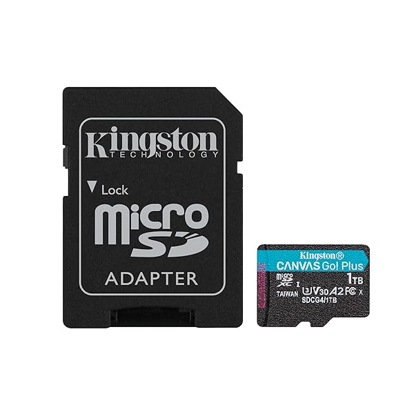 キングストン 1TB microSDXC Canvas Go Plus Gen4 200MB/秒 A2 U3 V30 アダプタ付き SDCG4/1TB