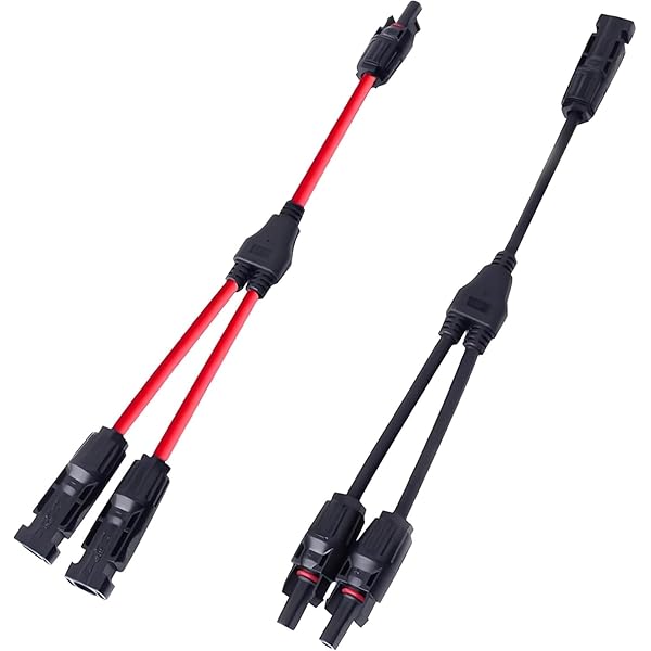 （リョクエン）ソーラーパネル Y型並列MC4コネクター Y型並列用 MC4ケーブル 4sq(11AWG) 並列接続
