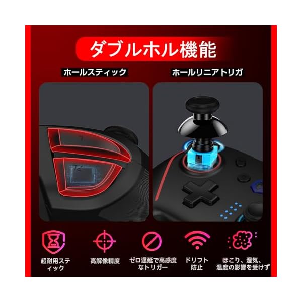 WOLF-V8 コントローラー (Switch Switch 2 用) は、バックボタン、ワイヤレス連射ボタン、連射機能 cycleconnection-10098687 サイクルコネクション楽天市場店 サンプル画像2