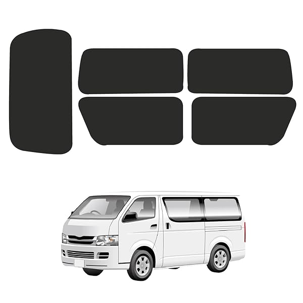Rakuten - セイワ 車種専用用品 カーテン トヨタ ハイエース200系専用 5枚セットマグネットカーテン IMP2