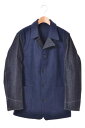 美品 FRANKLIN TAILORED melton denim cover all ジャケット 2 ネイビー フランクリンテーラード 【中古】