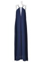 美品 BCBGMAXAZRIA フロントスリット ロング ドレス XXS ネイビー ビーシービージーマックスアズリア 【中古】