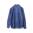 美品 BROOKLYN TAILORS ボタンダウン デニム シャツ S ブルー ブルックリンテーラーズ 【中古】