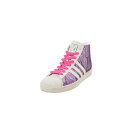 adidas JEREMY SCOTT スパンコール ハイカット スニーカー US10 パープル アディダス 【中古】