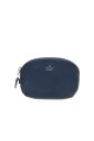 STANDARD SUPPLY OVAL ZIP レザー ポーチ - ネイビー スタンダードサプライ 【中古】