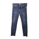 美品 RED CARD Anniversary 25th ストレッチ デニム パンツ 23 ブラック レッドカード 【中古】