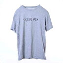 美品 SATURDAYS SURF NYC ロゴプリント Tシャツ M グレー サタデーズサーフニューヨーク 【中古】