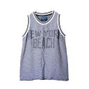 美品 doublet NEW YORK BEACH プリント コットン タンクトップ S ホワイト ダブレット 【中古】 1