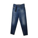 美品 DIESEL D-VIZONS ベルト付き ヴィンテージウォッシュ デニム パンツ 23 ブルー ディーゼル 【中古】