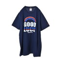 未使用 TMT GOOD LUCK プリント Tシャツ XL ネイビー ティーエムティー 