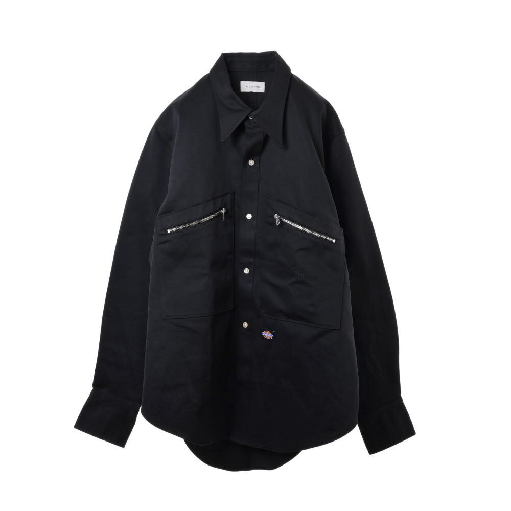 BED J.W. FORD × Dickies ループタイ付き シャツ 0 ブラック ベッドフォード 【中古】