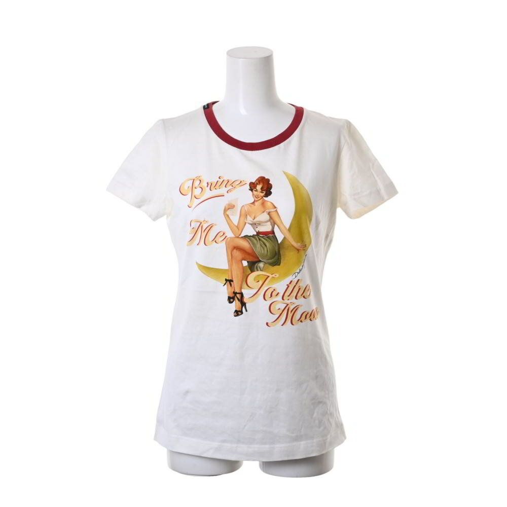 DOLCE&GABBANA Bring me tothe moon プリント T