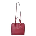 Giorgio Armani 2WAY レザー ハンドバッグ - レッド ジョルジオ アルマーニ 【中古】(4)