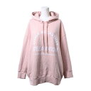 STELLA McCARTNEY コットン ロゴ プリント パーカー 36 ピンク ステラマッカートニー 【中古】
