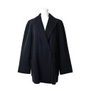 Max Mara アンゴラ混 テーラードジャケット 40 ブラック マックスマーラ 【中古】