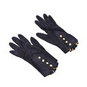 HERMES スエード 手袋 - ブラック エルメス 【中古】