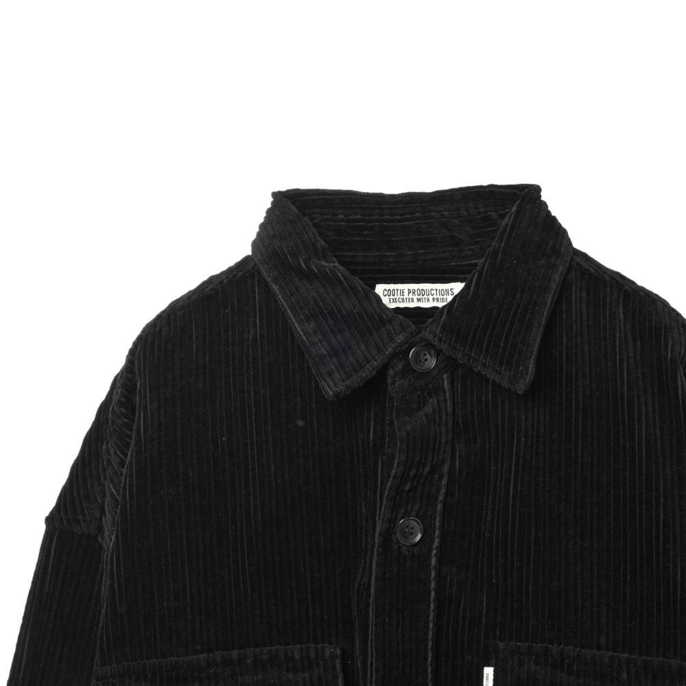 COOTIE コーデュロイ コットン シャツ M ブラック クーティー 【中古】
