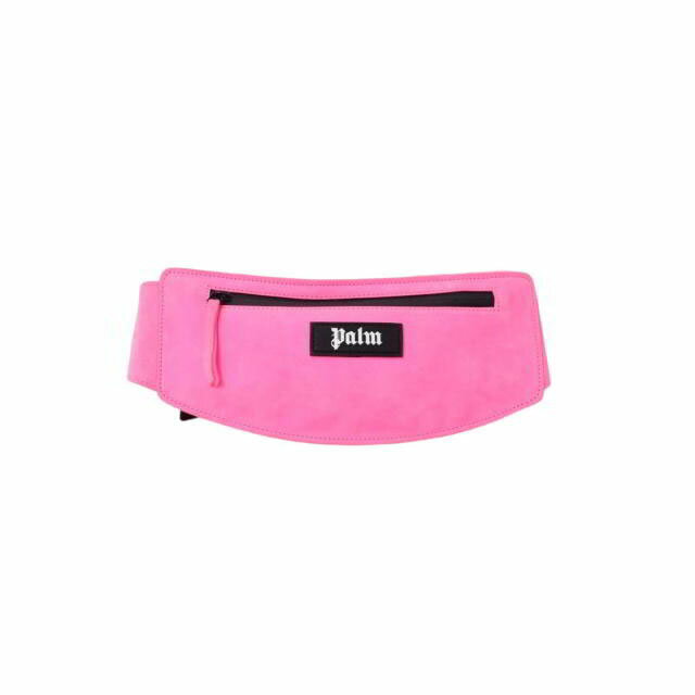 Palm Angels スエード レザー ボディバッグ ONE SIZE ピンク パームエンジェルス 【中古】