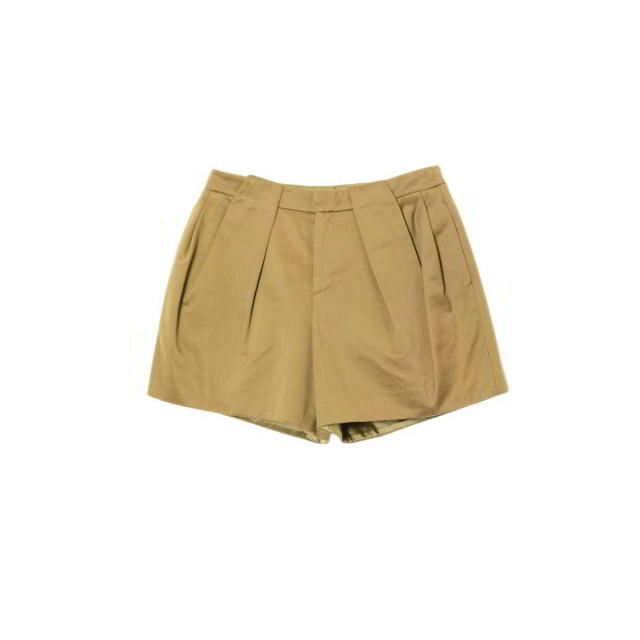 Drawer タック コットン キュロット 40 オリーブ ドゥロワー 【中古】