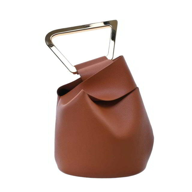 美品 CULT GAIA アストレア レザー バッグ ONE SIZE ブラウン カルトガイア 【中古】