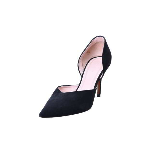 CELINE スエード ポインテッドトゥ パンプス 36/23 ブラック セリーヌ 【中古】
