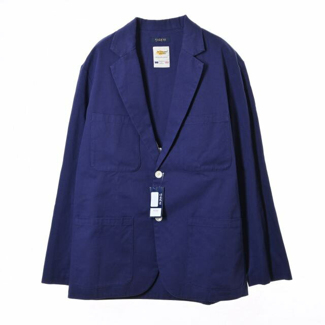 ブランド DRESS 品名 Trader Jacket 2B コットン ジャケット 表記サイズ L 実寸 肩幅約50cm×身幅約58cm×着丈(襟下より計測)約75cm×袖丈約62cm 素材 コットン100% 商品状態 新品未着用品 型番 ...