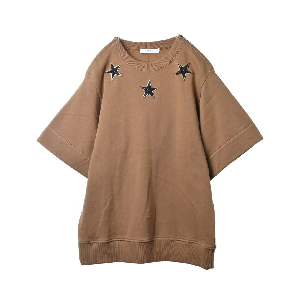 GIVENCHY スターパーツ付き 半袖スウェット S ブラウン ジバンシイ 【中古】