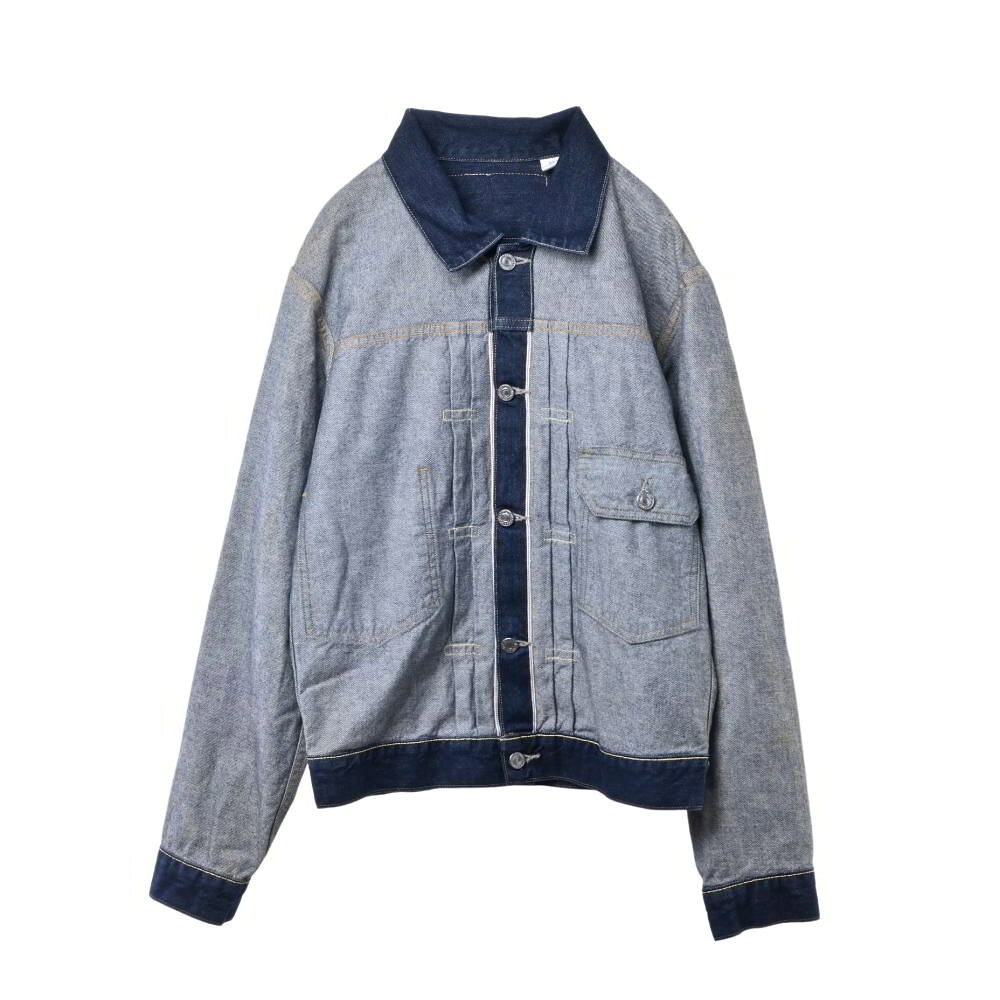 Levi's × BEAMS インサイドアウト デニムジャケット S ブルー リーバイス 【中古】