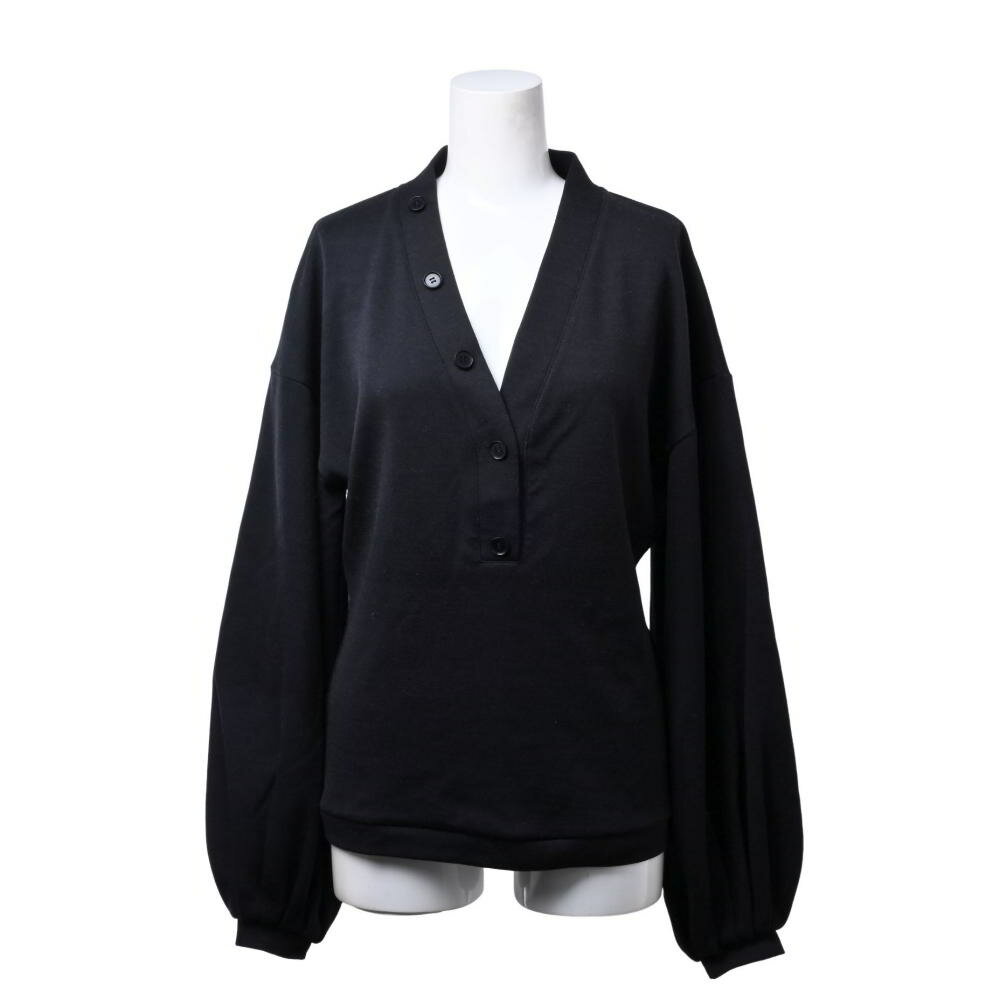 AERON ハンガリー製 ウール混 トップス 36 ブラック アーロン 【中古】