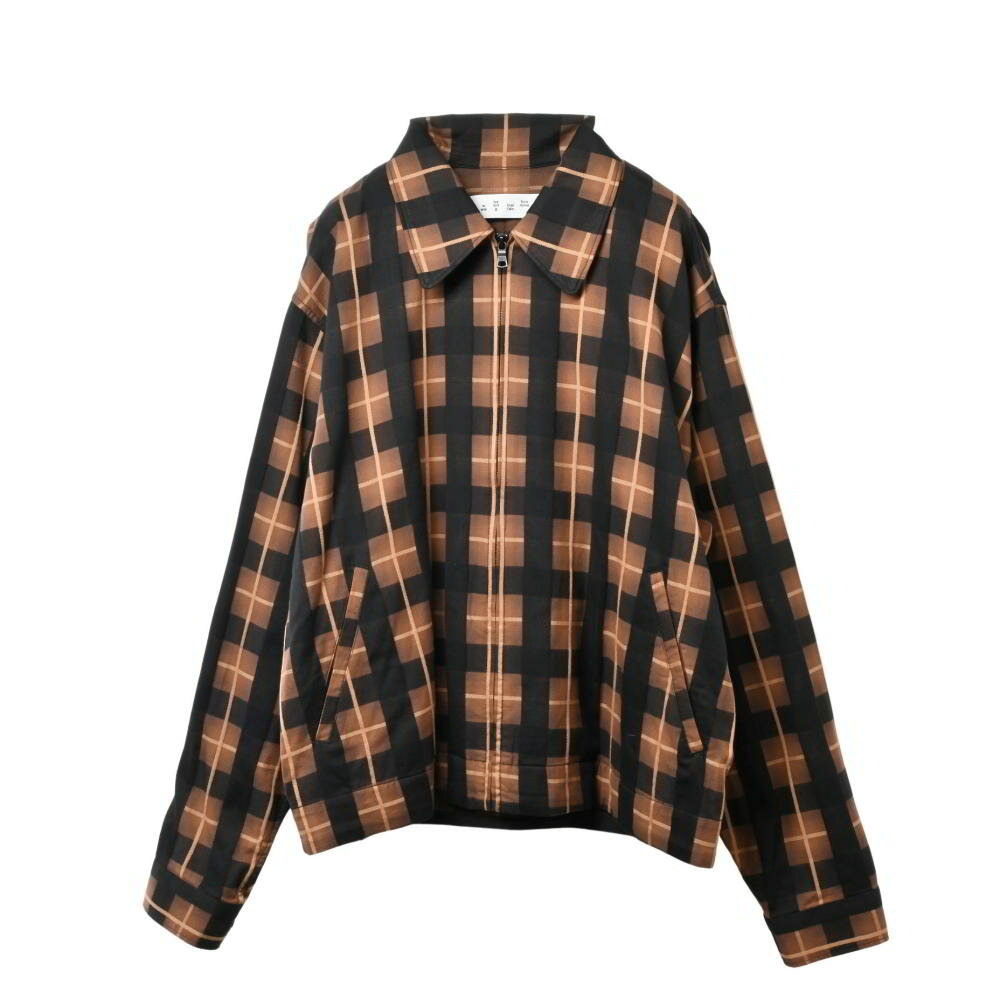 bal (balance) PLAID チェック ジップ ブルゾン 2 ブラウン バル 【中古】