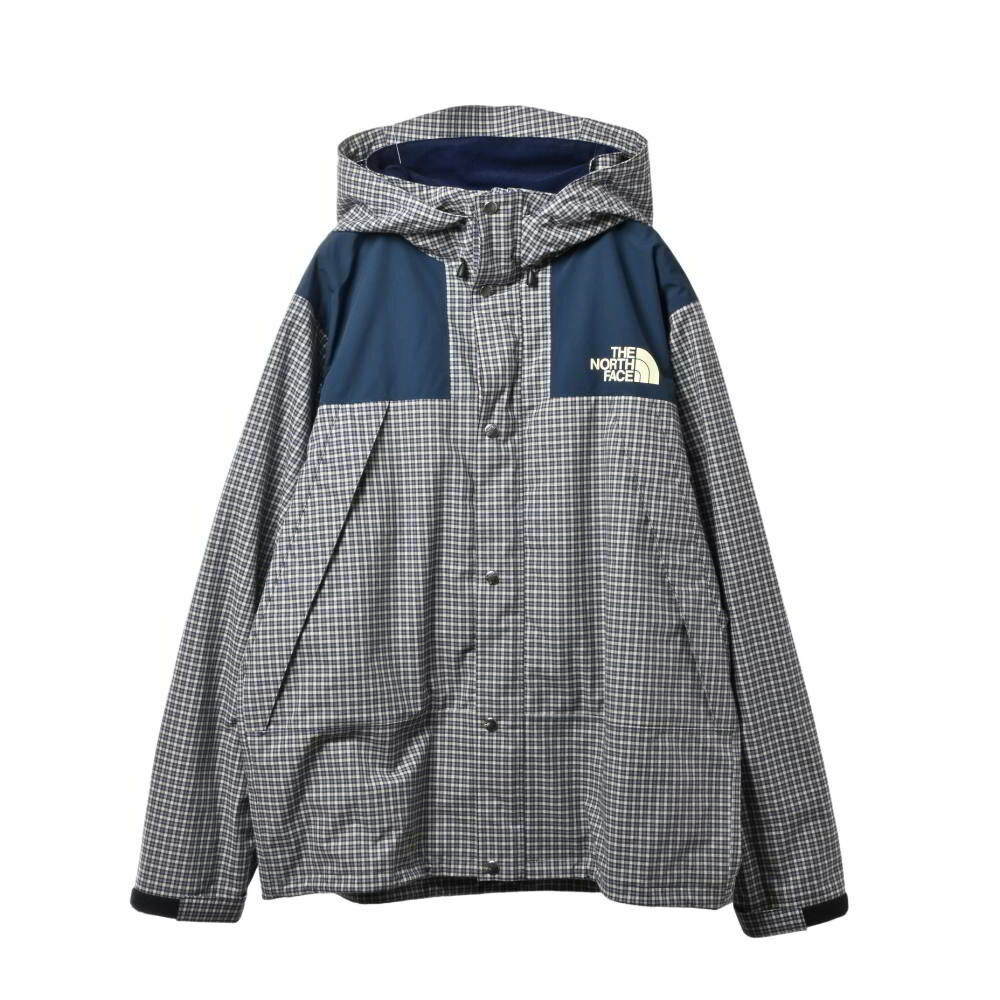 JUNYA WATANABE COMME des GARCONS MAN × THE NORTH FACE チェック マウンテンパーカ M ネイビー ジュンヤワタナベ コムデギャルソンマン 【中古】